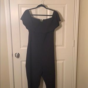 Black Fashion Nova Curve OTS jumpsuit